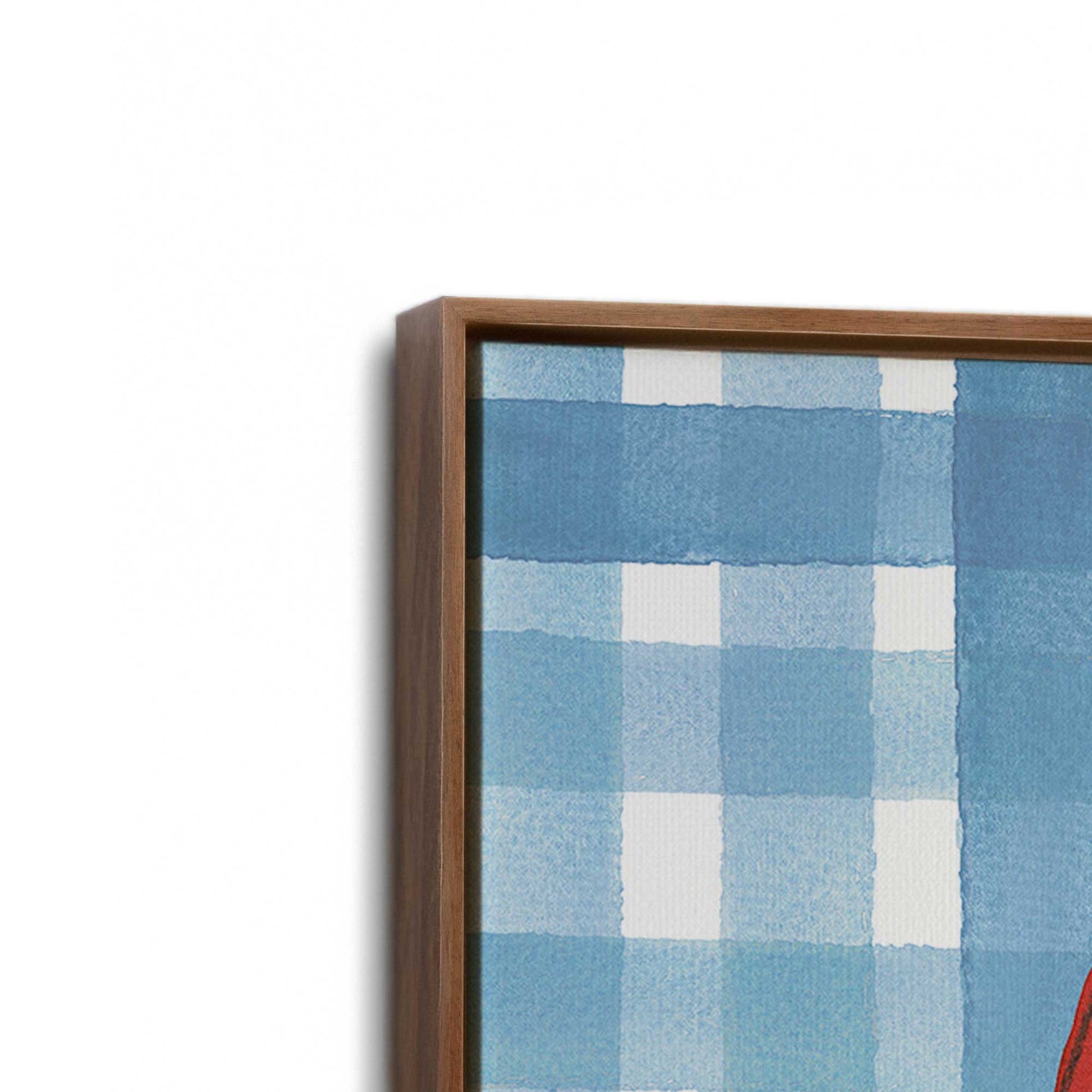 [Color:Walnut], Picture of the corner of the art