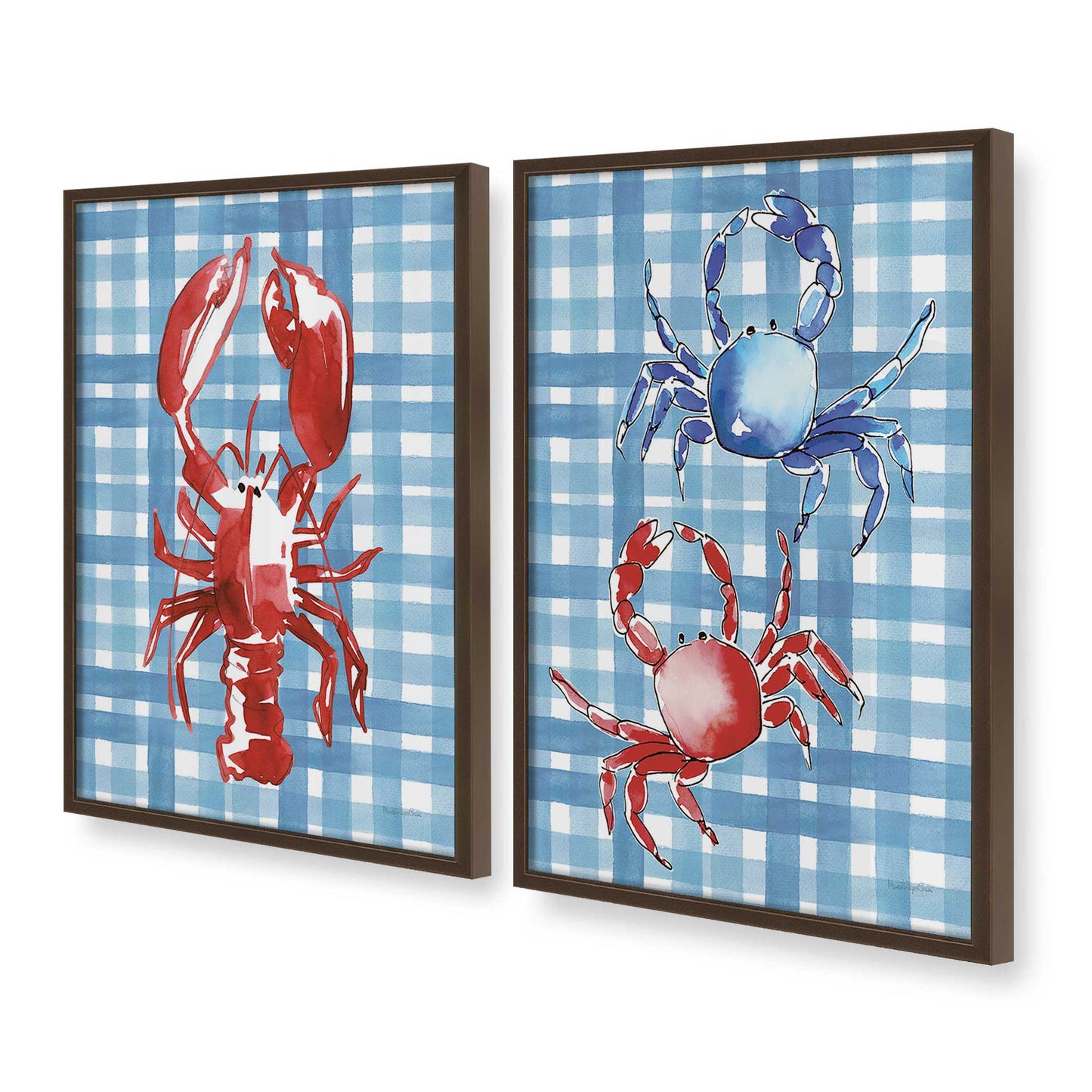 [Color:Belvinder Brown], Picture of art in a Belvinder Brown frame at an angle