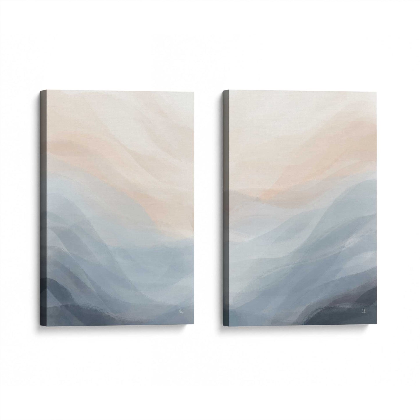 [Color:Stretched Canvas], Picture of art at an angle