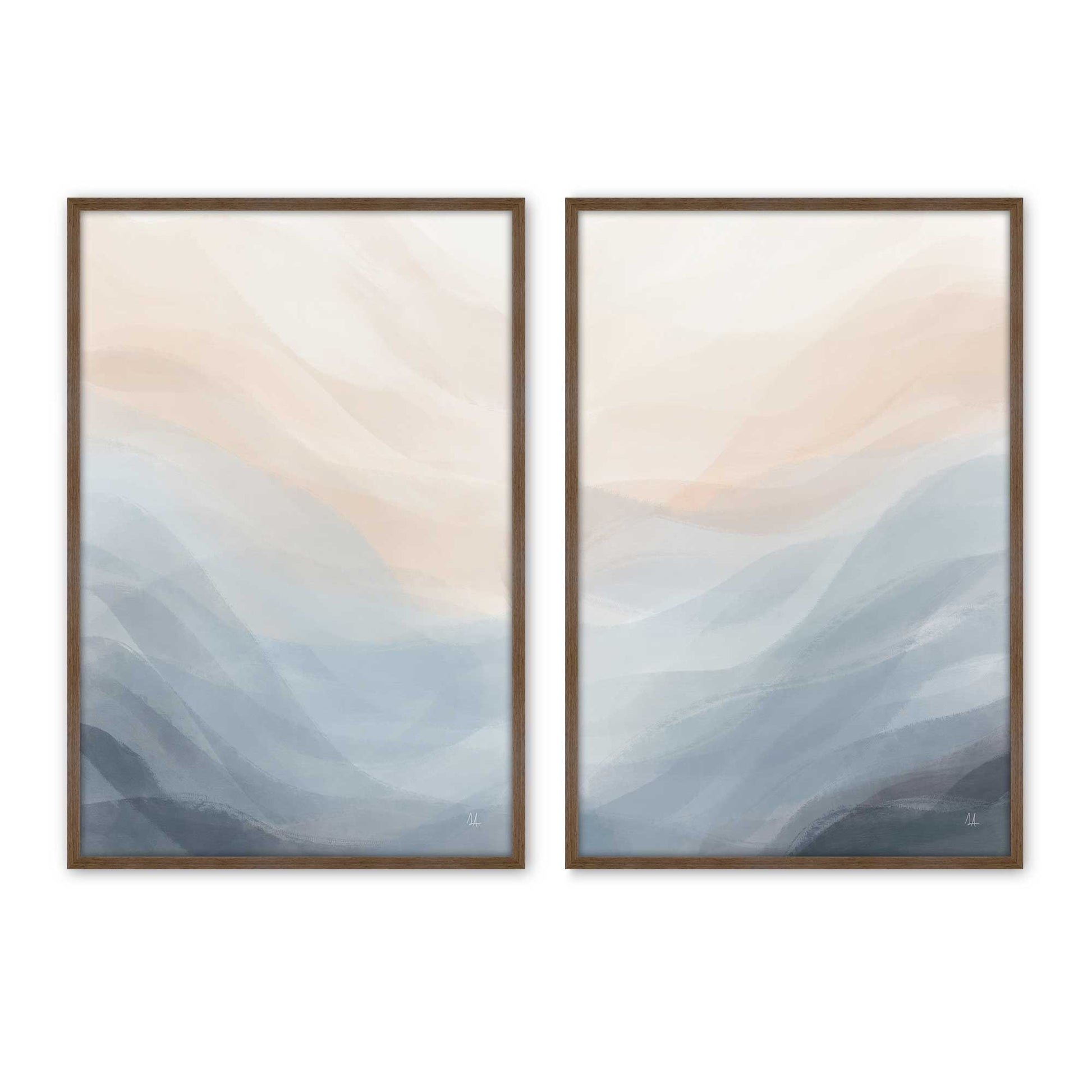 [Color:Walnut], Picture of art in a Walnut frame
