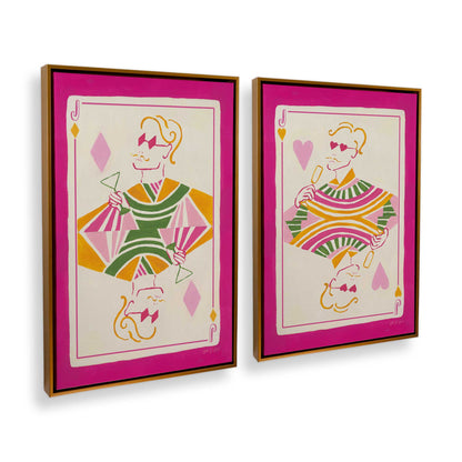 [Color:Polished Gold], Picture of art in a Polished Gold frame at an angle