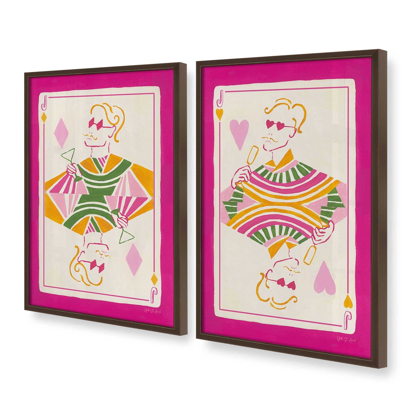 [Color:Belvinder Brown], Picture of art in a Belvinder Brown frame at an angle