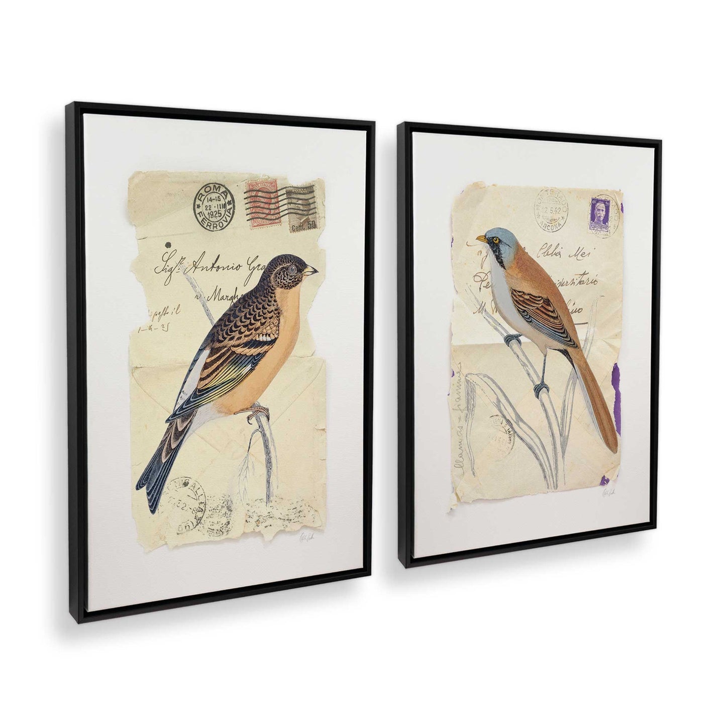 [Color:Satin Black], Picture of art in a Satin Black frame at an angle