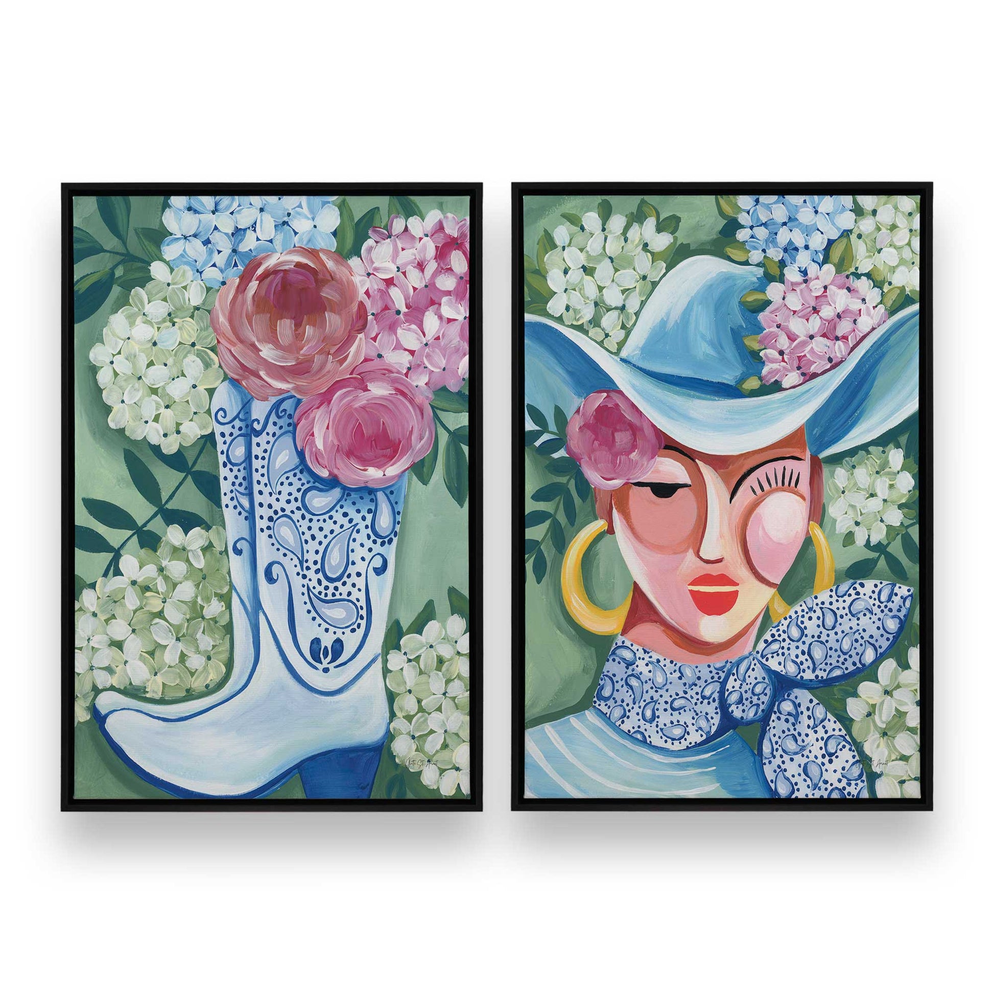 [Color:Satin Black], Picture of art in a Satin Black frame