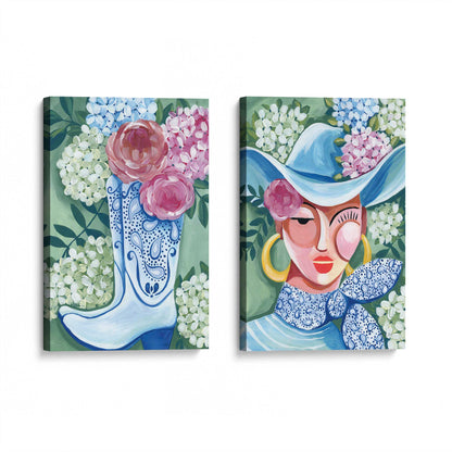 [Color:Stretched Canvas], Picture of art at an angle
