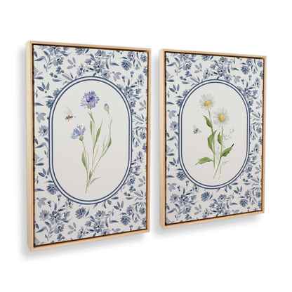 [Color:American Maple], Picture of art in a American Maple frame at an angle