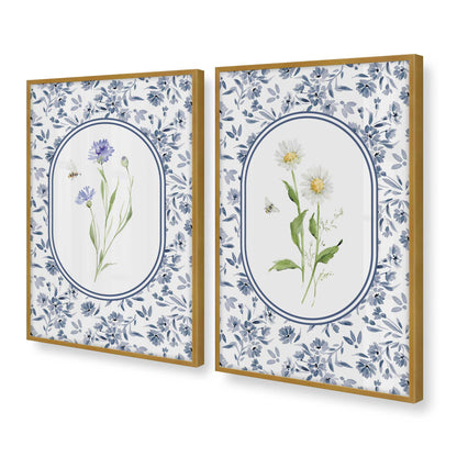 [Color:Polished Gold], Picture of art in a Polished Gold frame at an angle