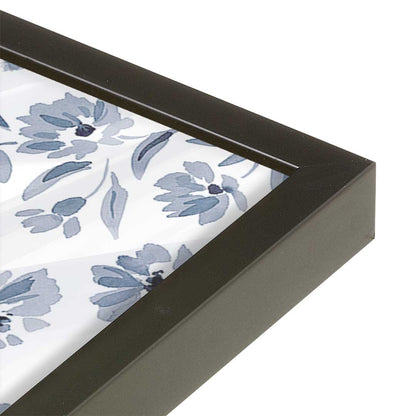 [Color:Satin Black], Picture of art in a Satin Black frame of the corner