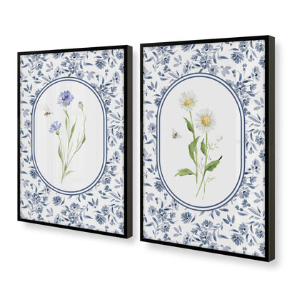 [Color:Satin Black], Picture of art in a Satin Black frame at an angle