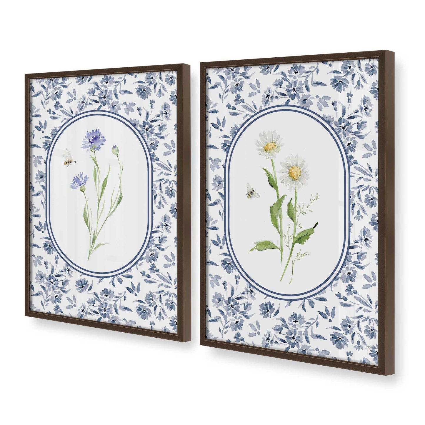 [Color:Belvinder Brown], Picture of art in a Belvinder Brown frame at an angle