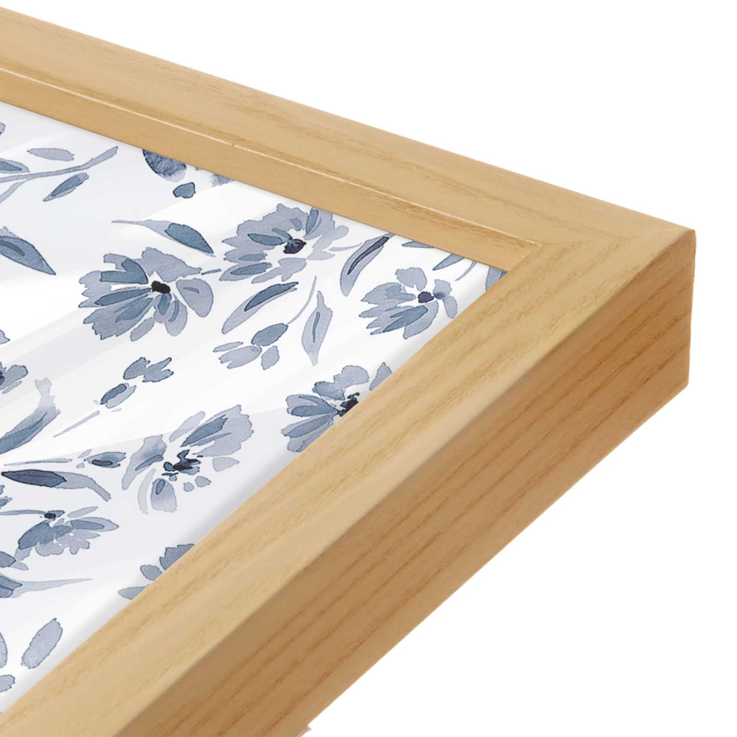 [Color:American Maple], Picture of art in a American Maple frame of the corner