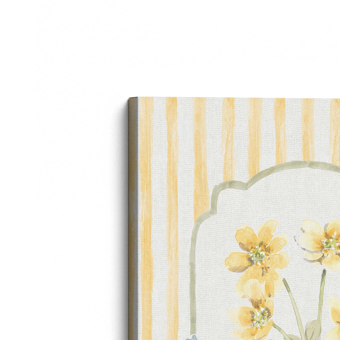[Color:Stretched Canvas], Picture of the corner of the art