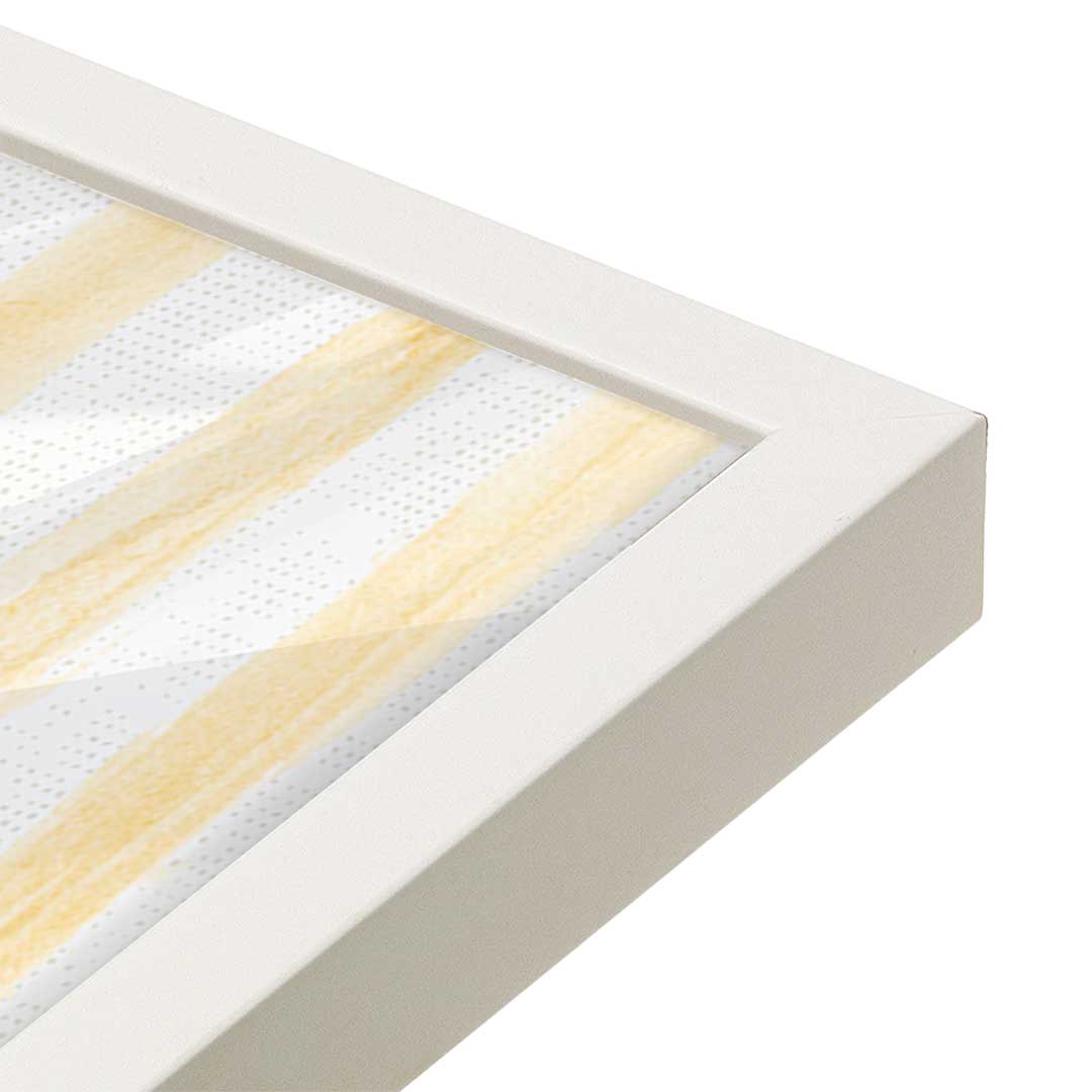 [Color:Opaque White], Picture of art in a Opaque White frame of the corner