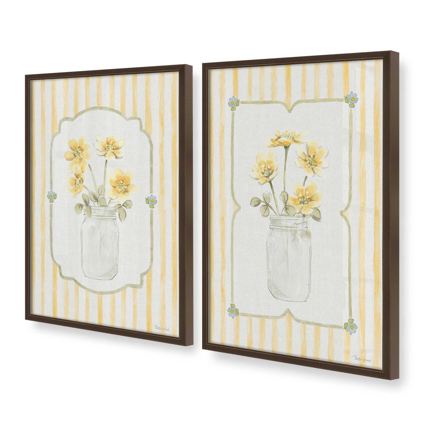 [Color:Belvinder Brown], Picture of art in a Belvinder Brown frame at an angle
