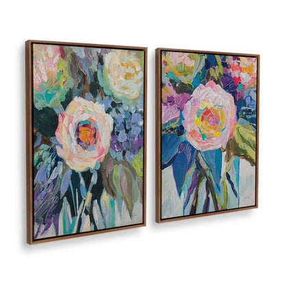 [Color:Walnut], Picture of art in a Walnut frame at an angle