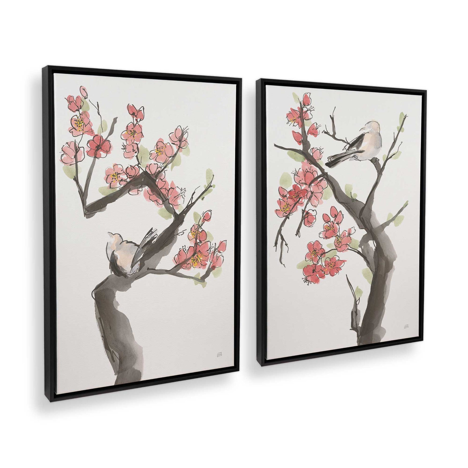 [Color:Satin Black], Picture of art in a Satin Black frame at an angle