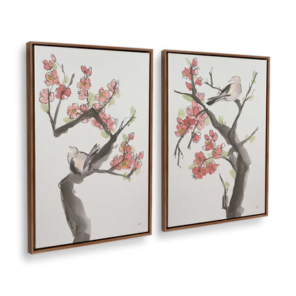 [Color:Walnut], Picture of art in a Walnut frame at an angle
