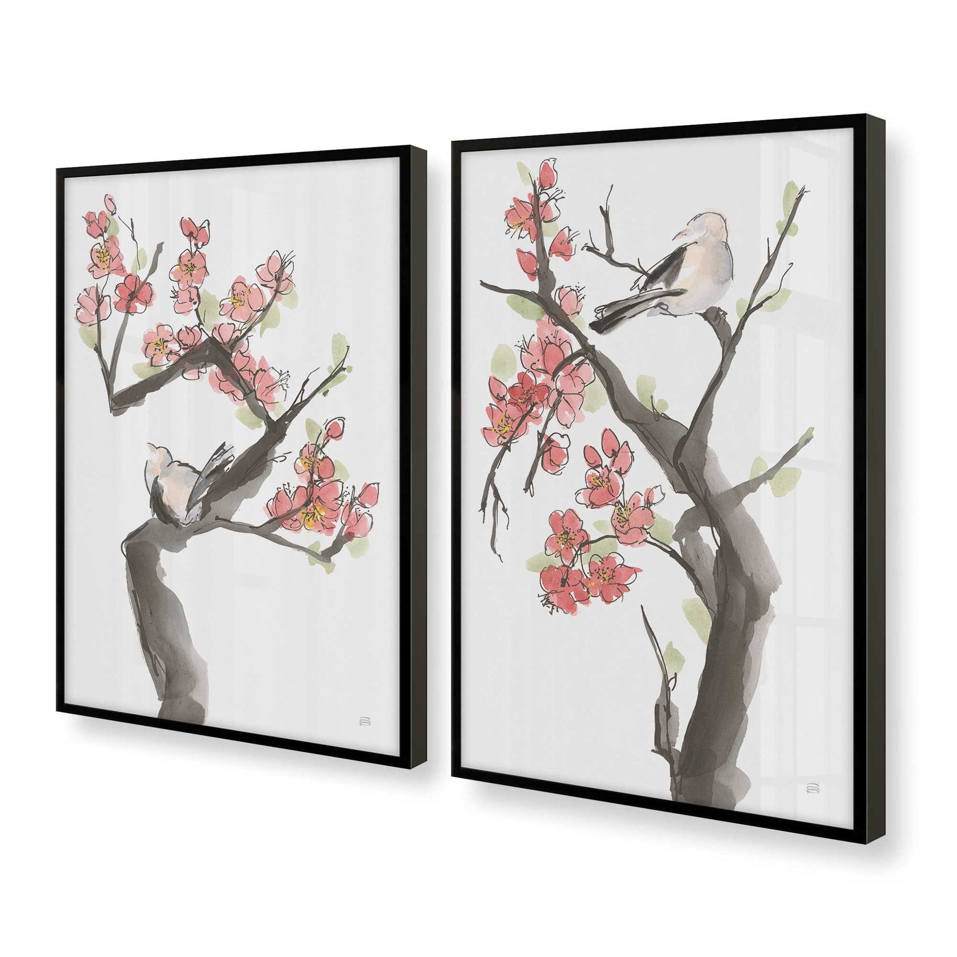 [Color:Satin Black], Picture of art in a Satin Black frame at an angle