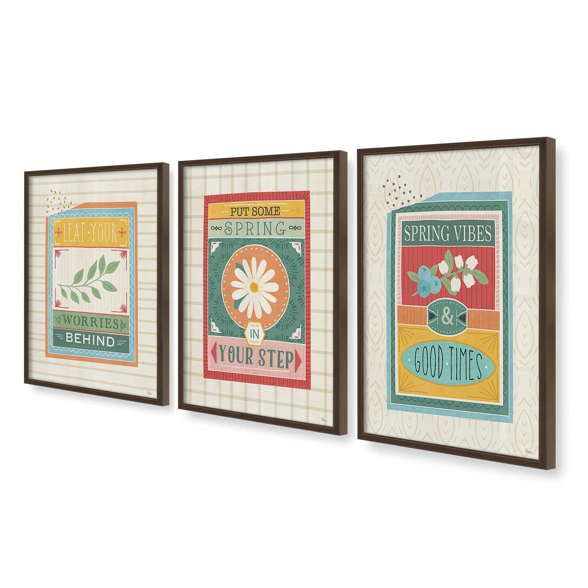 [Color:Belvinder Brown], Picture of art in a Belvinder Brown frame at an angle