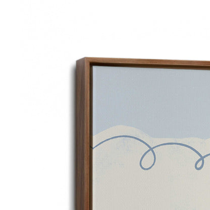 [Color:Walnut], Picture of art in a Walnut frame at an angle