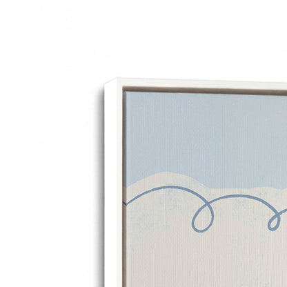 [Color:Opaque White], Picture of art in a White frame at an angle