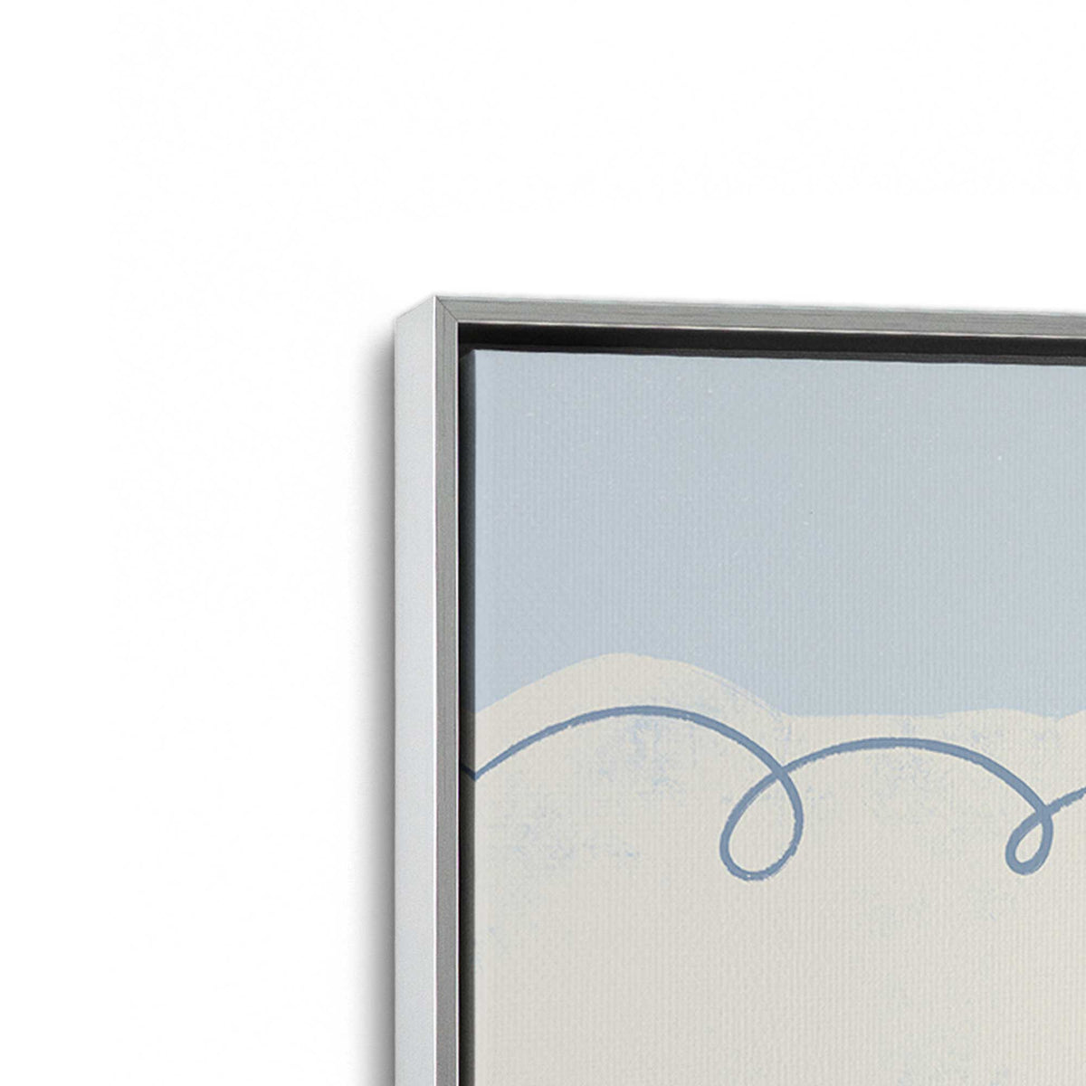 [Color:Polished Chrome], Picture of art in a Polished Chrome frame at an angle