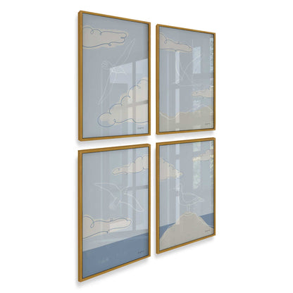 [Color:Polished Gold], Picture of art in a Polished Gold frame of the corner