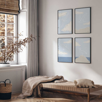 [Color:Opaque White], Picture of art in an Opaque White frame