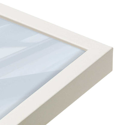 [Color:Opaque White], Picture of art in an Opaque White frame of the corner