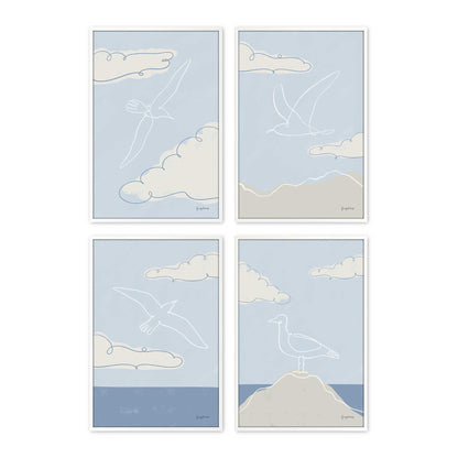 [Color:Opaque White], Picture of art in an Opaque White frame