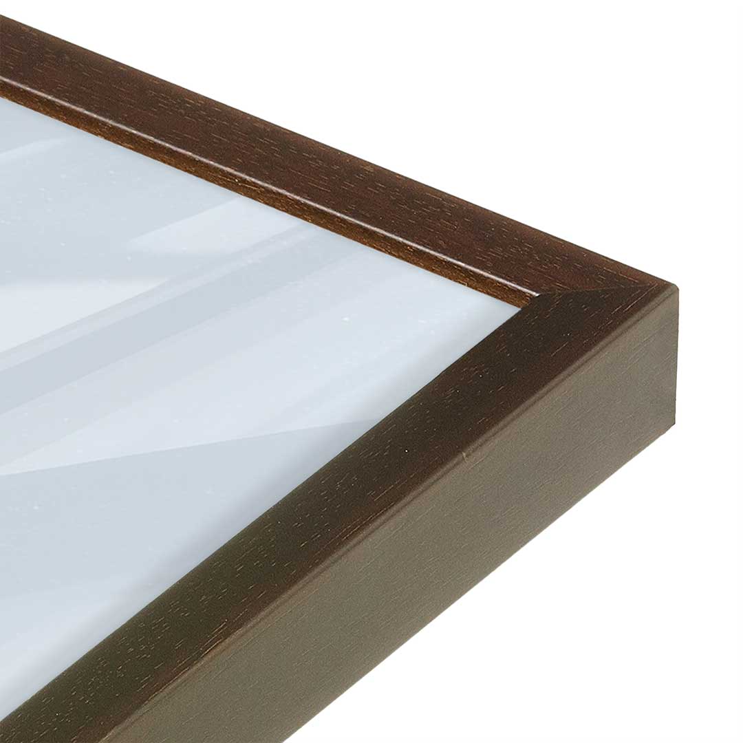 [Color:Belvinder Brown], Picture of art in a Belvinder Brown frame of the corner