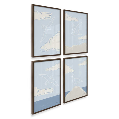 [Color:Belvinder Brown], Picture of art in a Belvinder Brown frame at an angle