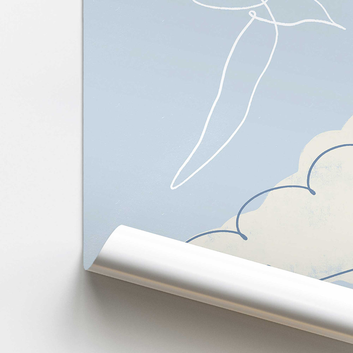[color:Rolled Print], Picture of close up of art