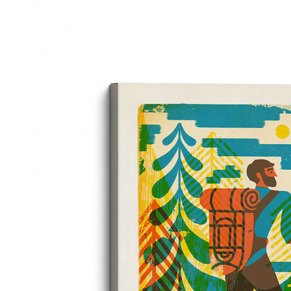 [Color:Stretched Canvas], Picture of art at an angle