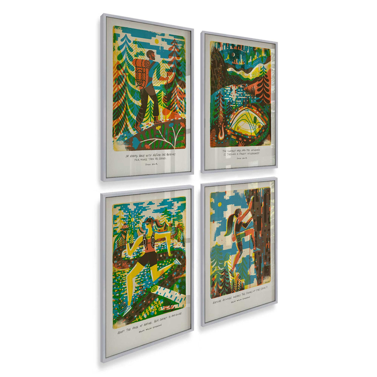 [Color:Polished Chrome], Picture of art in a Polished Chrome frame of the corner