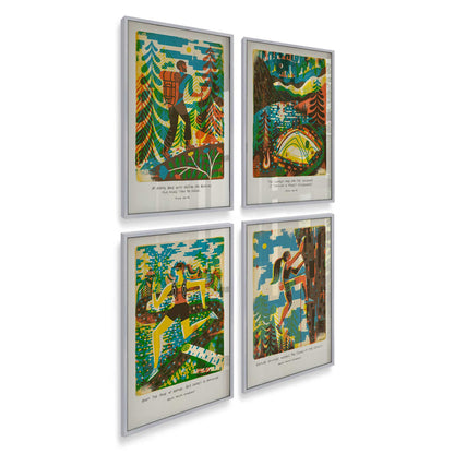 [Color:Polished Chrome], Picture of art in a Polished Chrome frame of the corner