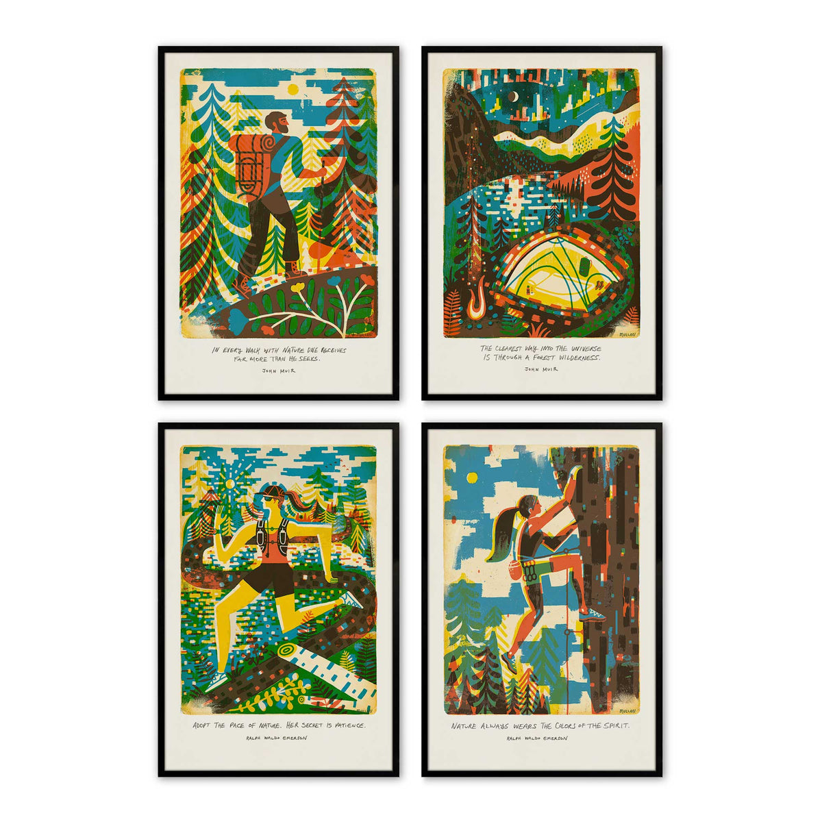 [Color:Satin Black], Picture of art in a Satin Black frame