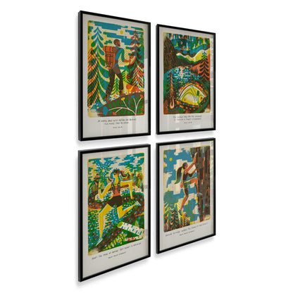 [Color:Satin Black], Picture of art in a Satin Black frame at an angle