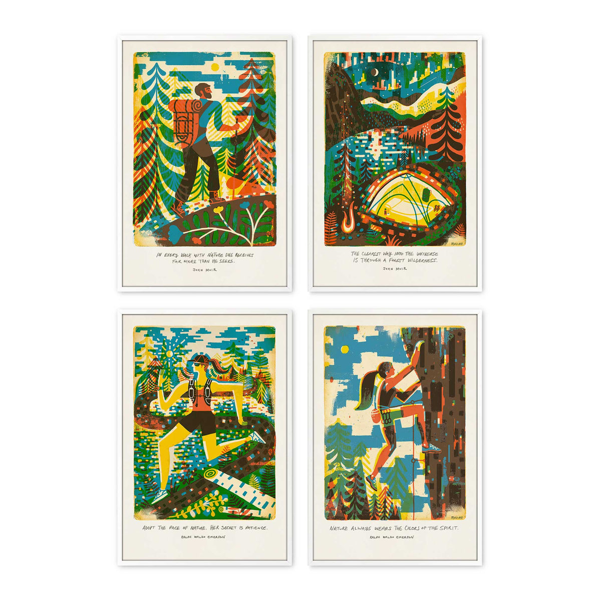 [Color:Opaque White], Picture of art in an Opaque White frame