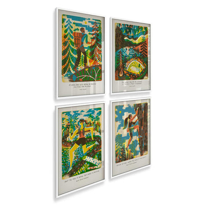 [Color:Opaque White], Picture of art in an Opaque White frame at an angle