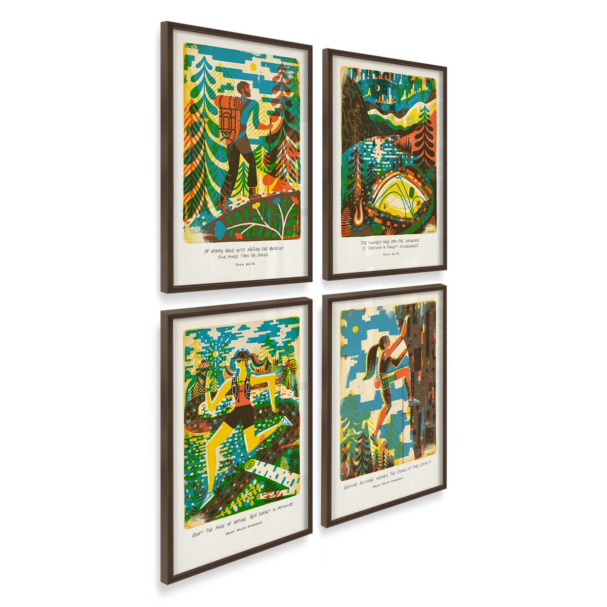 [Color:Belvinder Brown], Picture of art in a Belvinder Brown frame at an angle