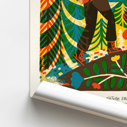 [color:Rolled Print], Picture of close up of art