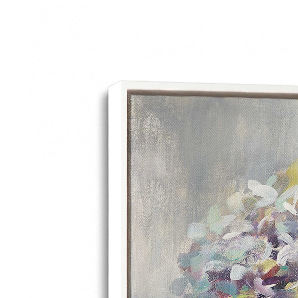 [Color:Opaque White], Picture of art in a White frame at an angle