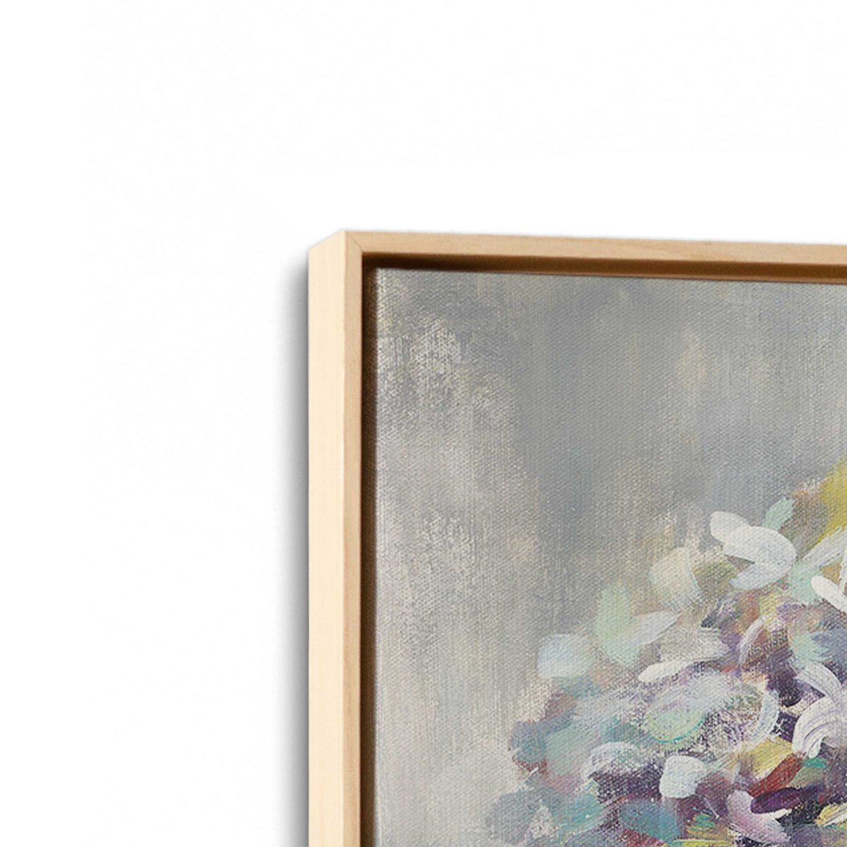 [Color:American Maple], Picture of art in an American Maple frame at an angle