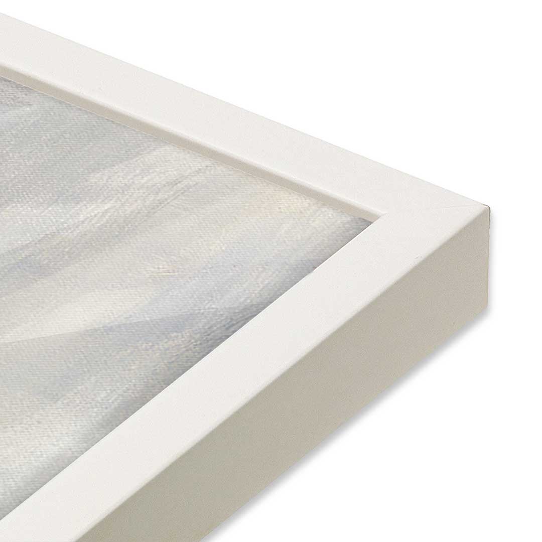 [Color:Opaque White], Picture of art in an Opaque White frame of the corner
