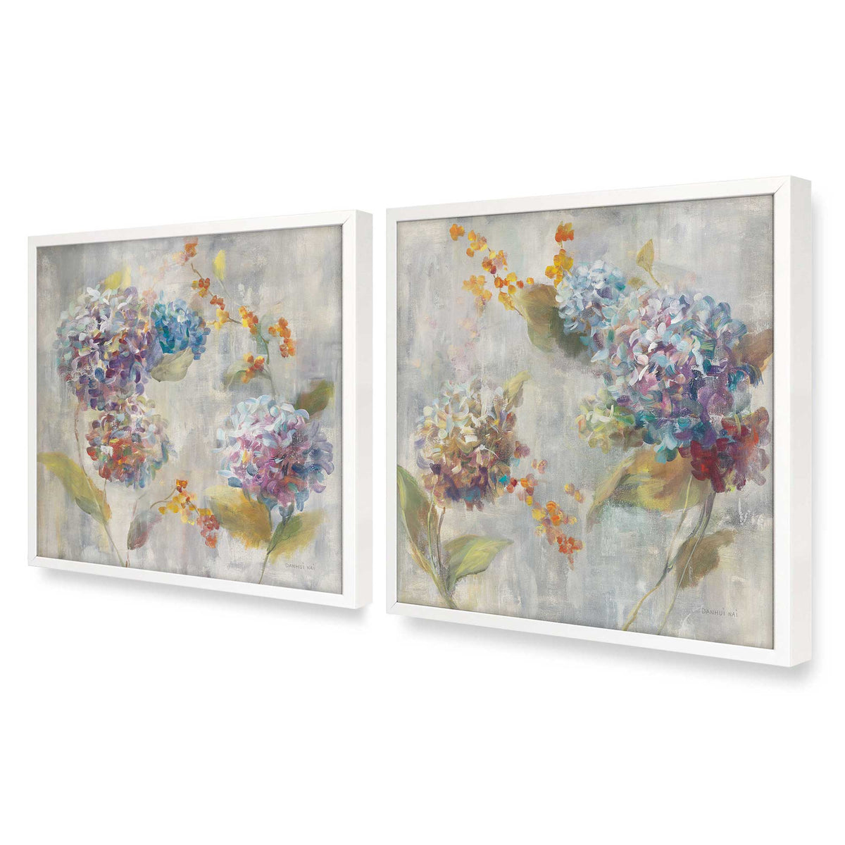 [Color:Opaque White], Picture of art in an Opaque White frame at an angle