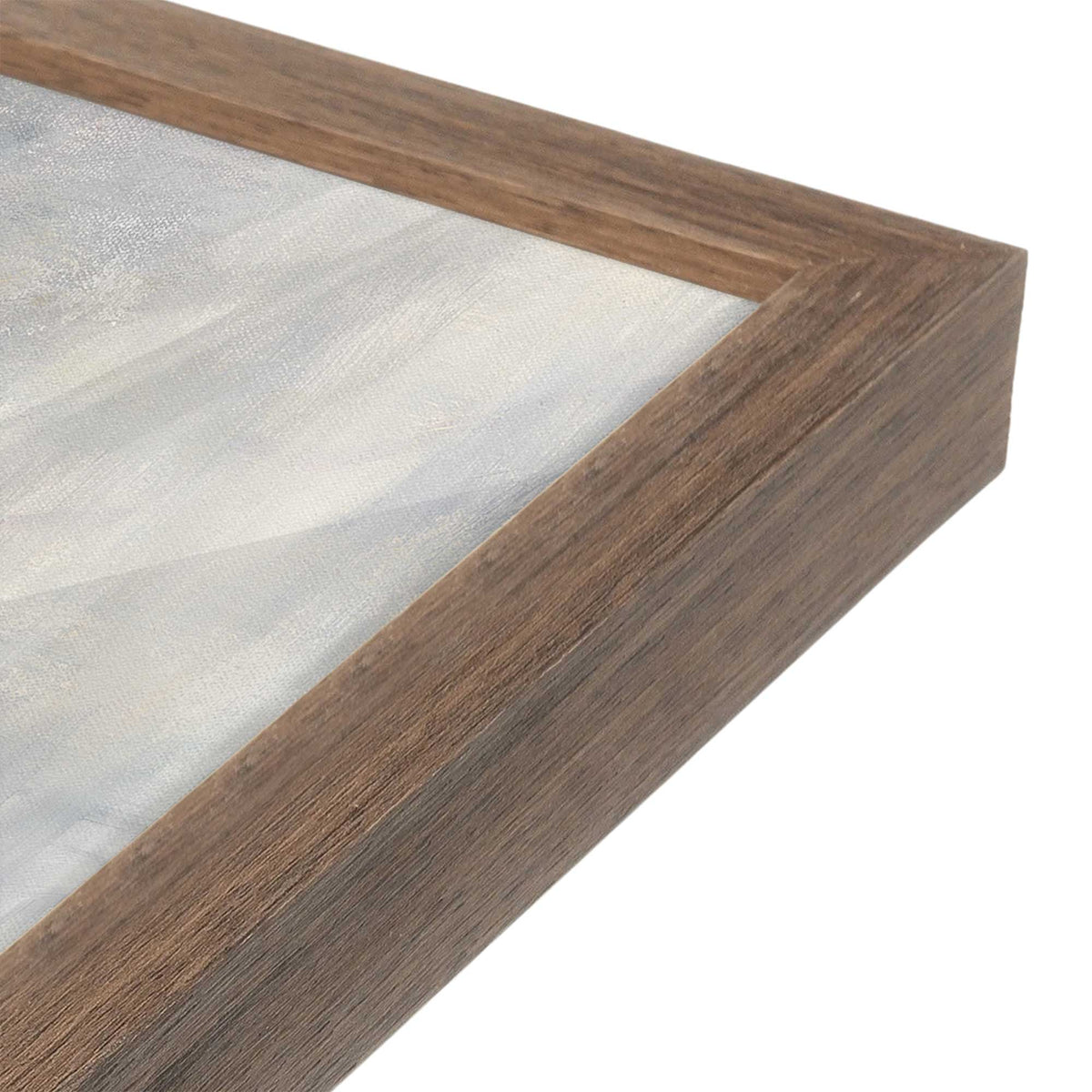 [Color:Walnut], Picture of art in a Walnut frame of the corner