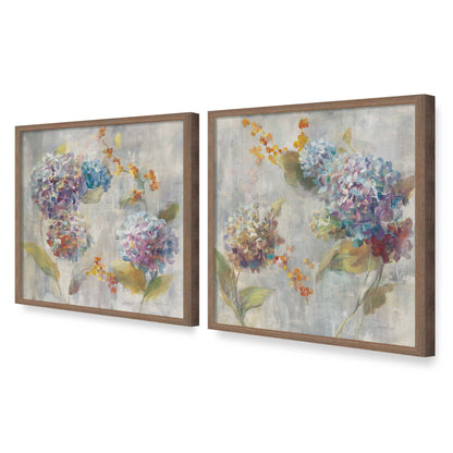 [Color:Walnut], Picture of art in a Walnut frame at an angle