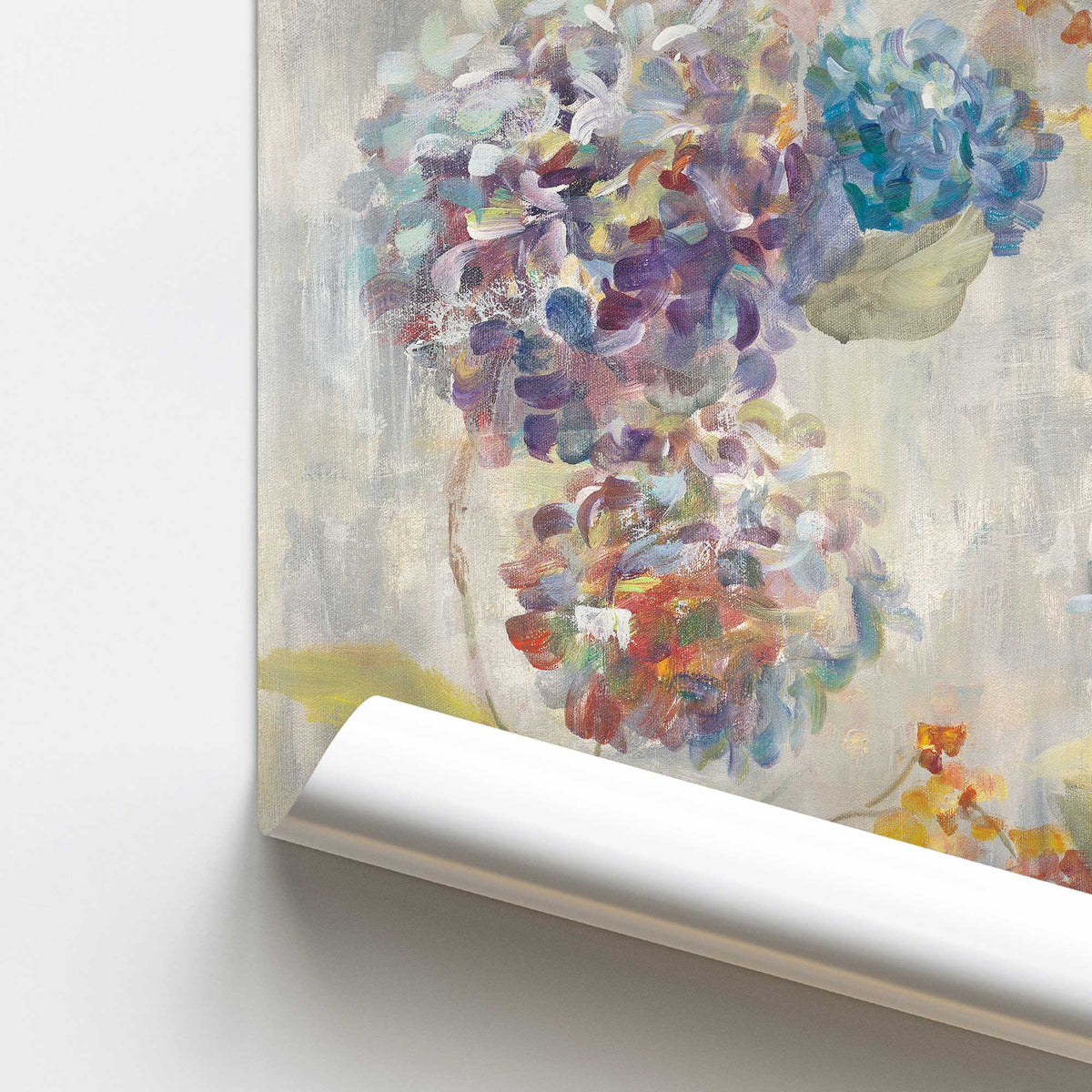 [color:Rolled Print], Picture of close up of art