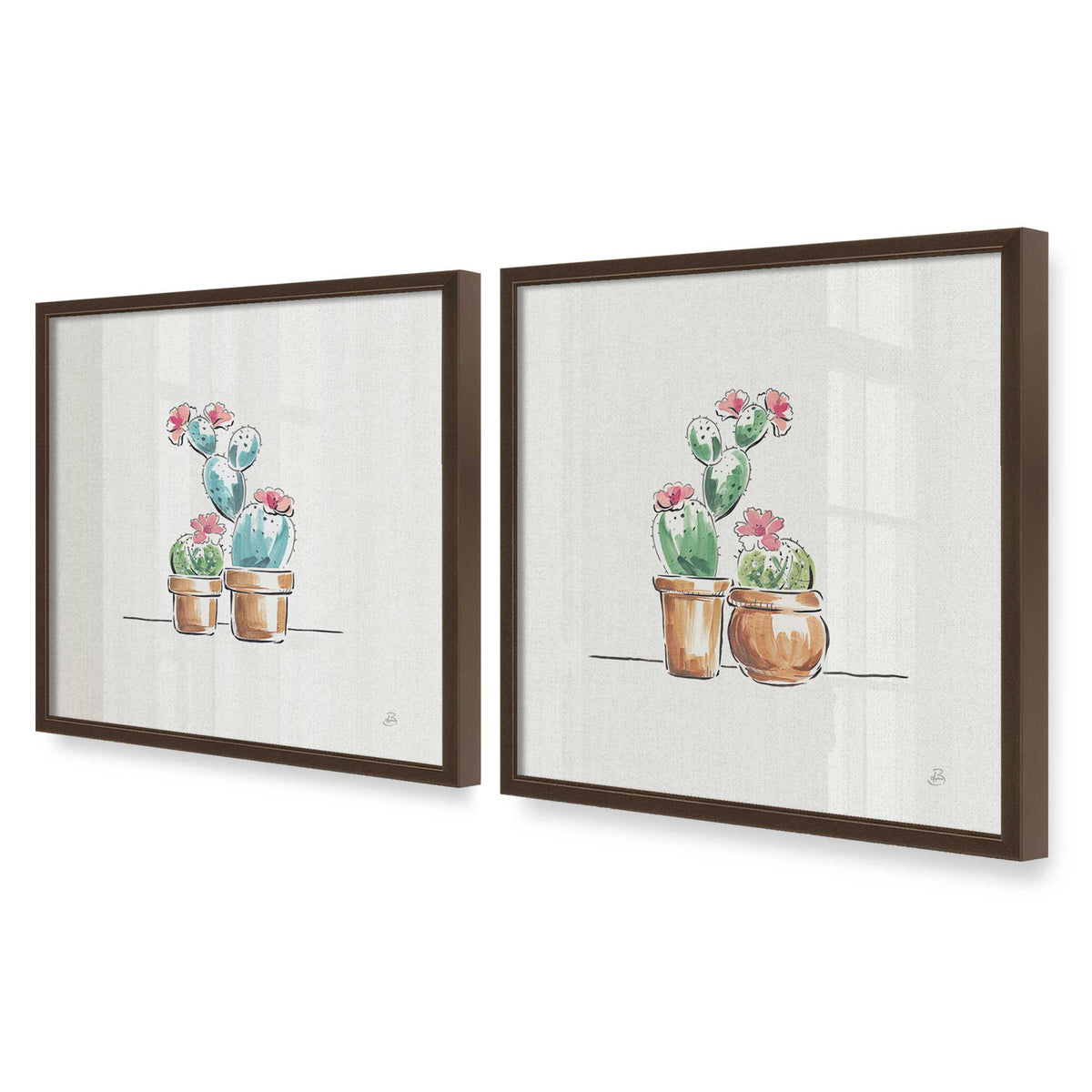 [Color:Belvinder Brown], Picture of art in a Belvinder Brown frame at an angle